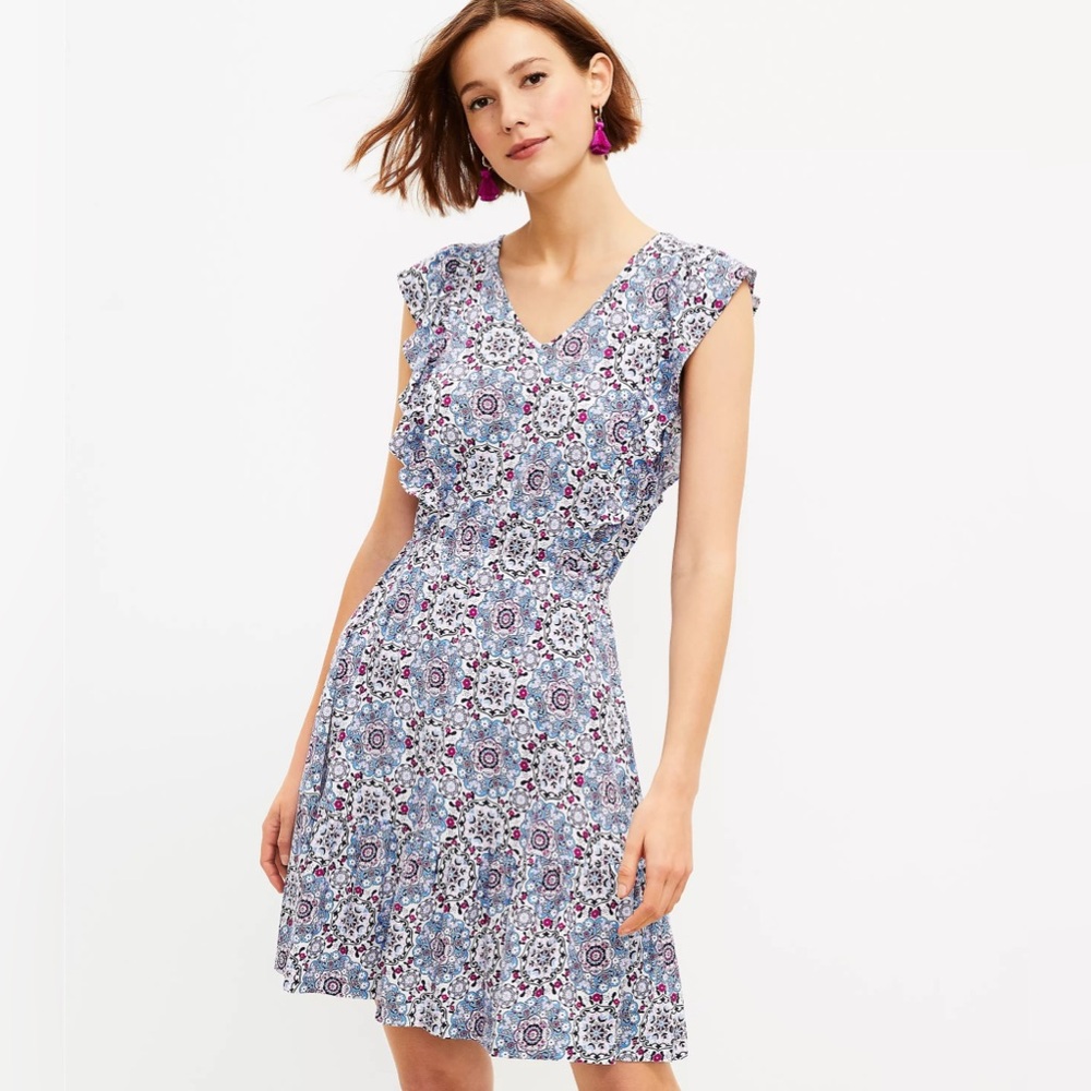 LOFT Patterned Dress